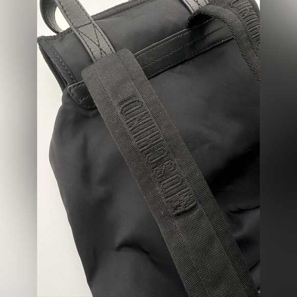 Moschino Couture Black Nylon Leather Gold Chain Backpack main image 12